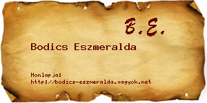 Bodics Eszmeralda névjegykártya